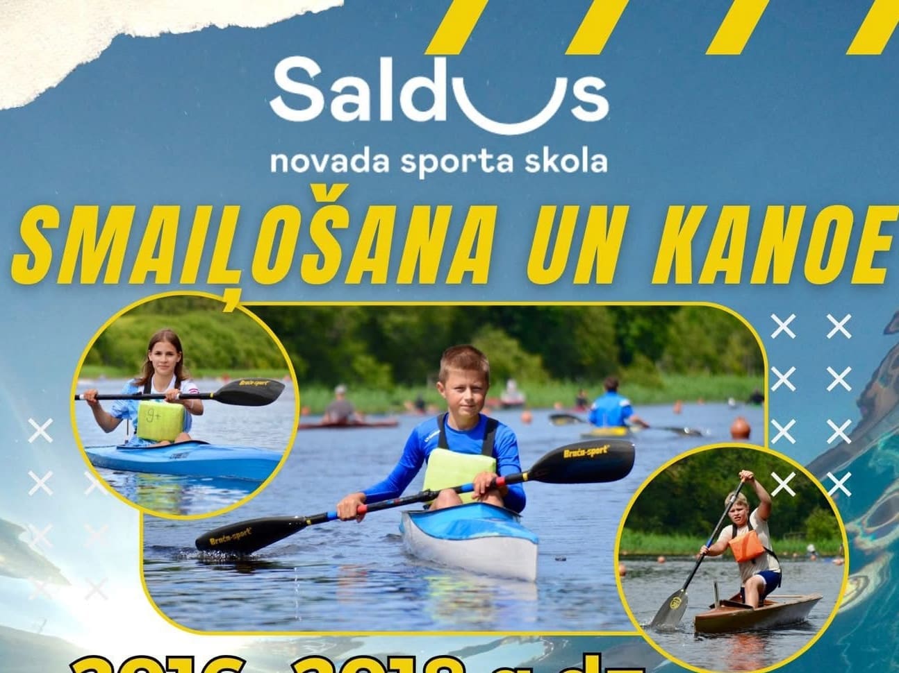 Nāc uz pievienojies smaiļotājiem un kanoe airētājiem!