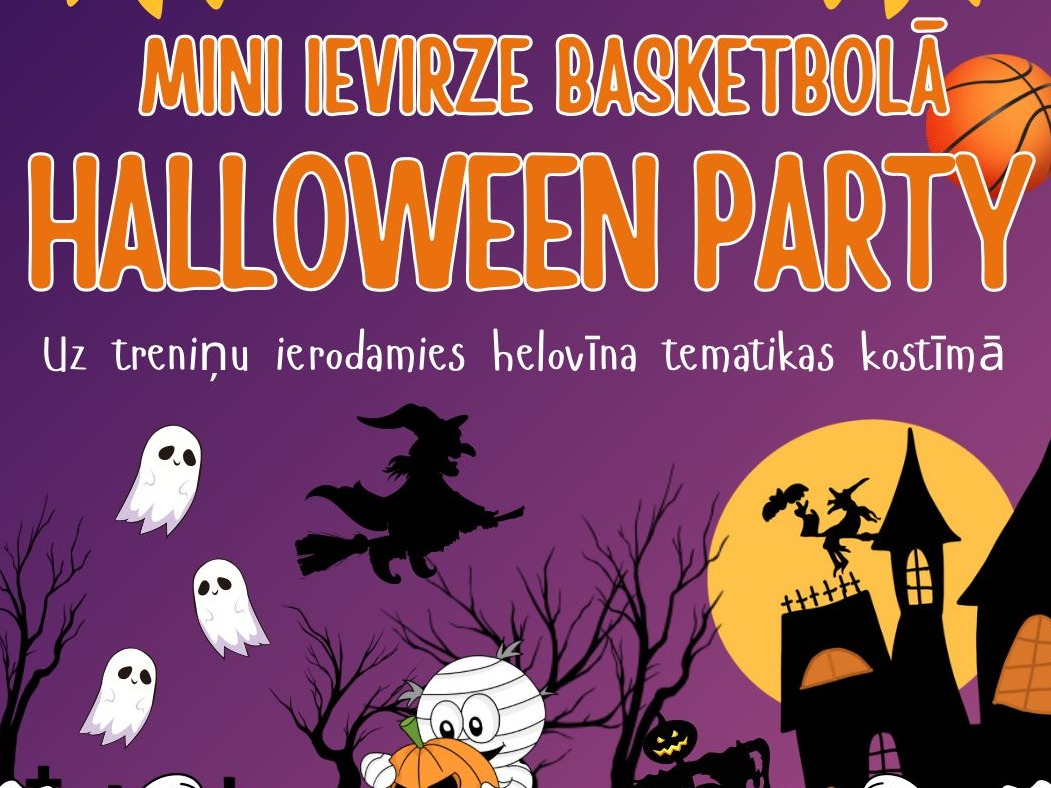 30.oktobrī Helovīna treniņš mazajiem basketbolistiem