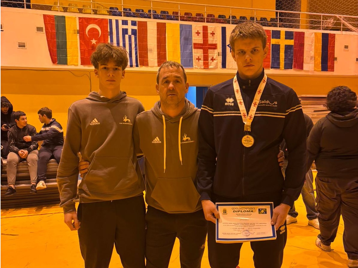 Mūsu audzēknim panākumi starptautiskajā turnīrā grieķu – romiešu cīņā (Gruzija)