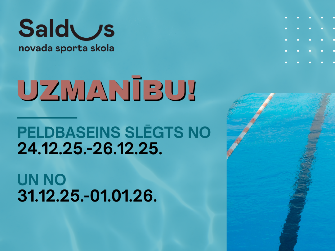 Informācija par peldbaseina darba laiku svētkos