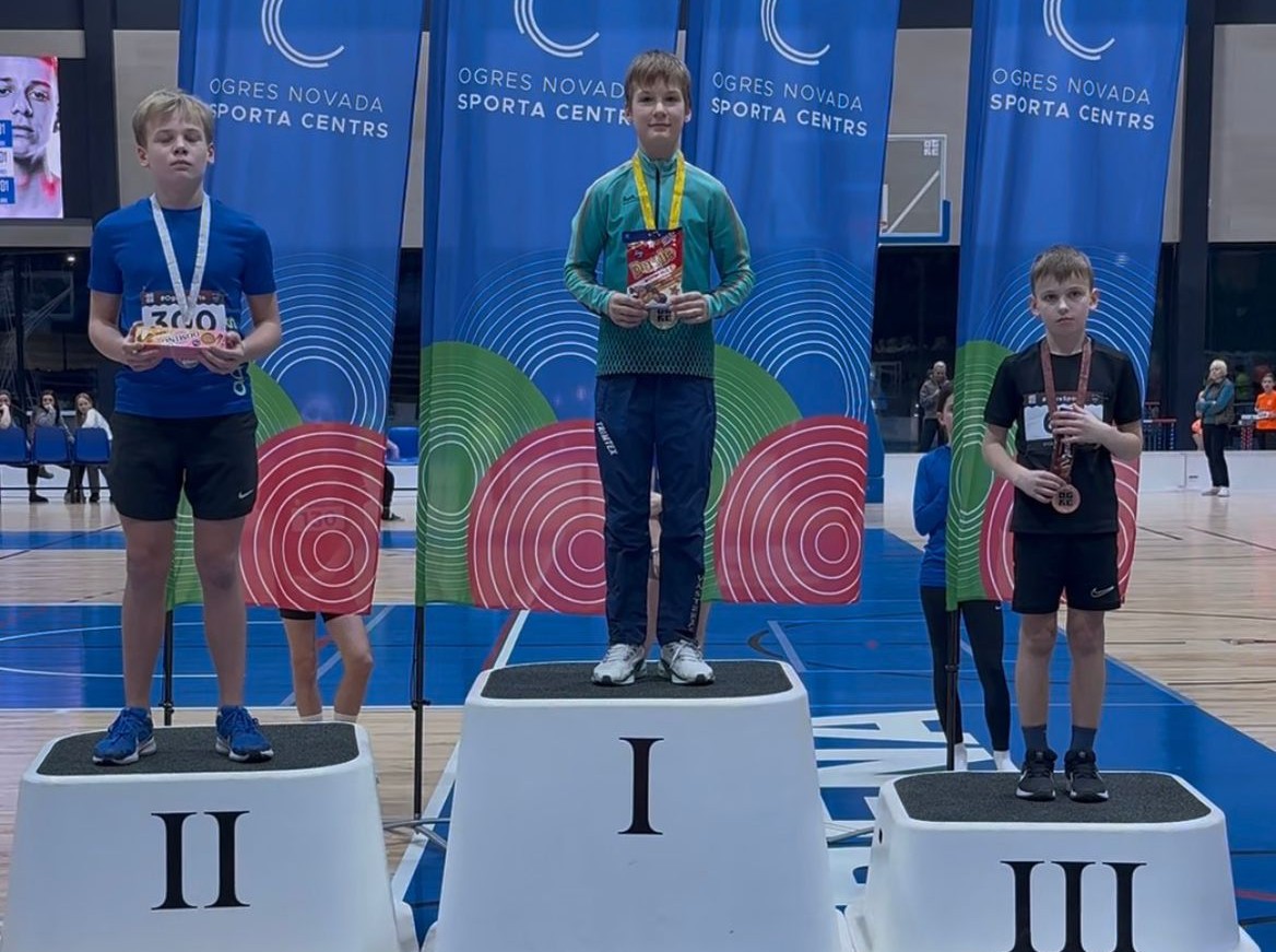 Ogres novada sporta centra atklātajās sacensībās panākumi Valteram Priedītim