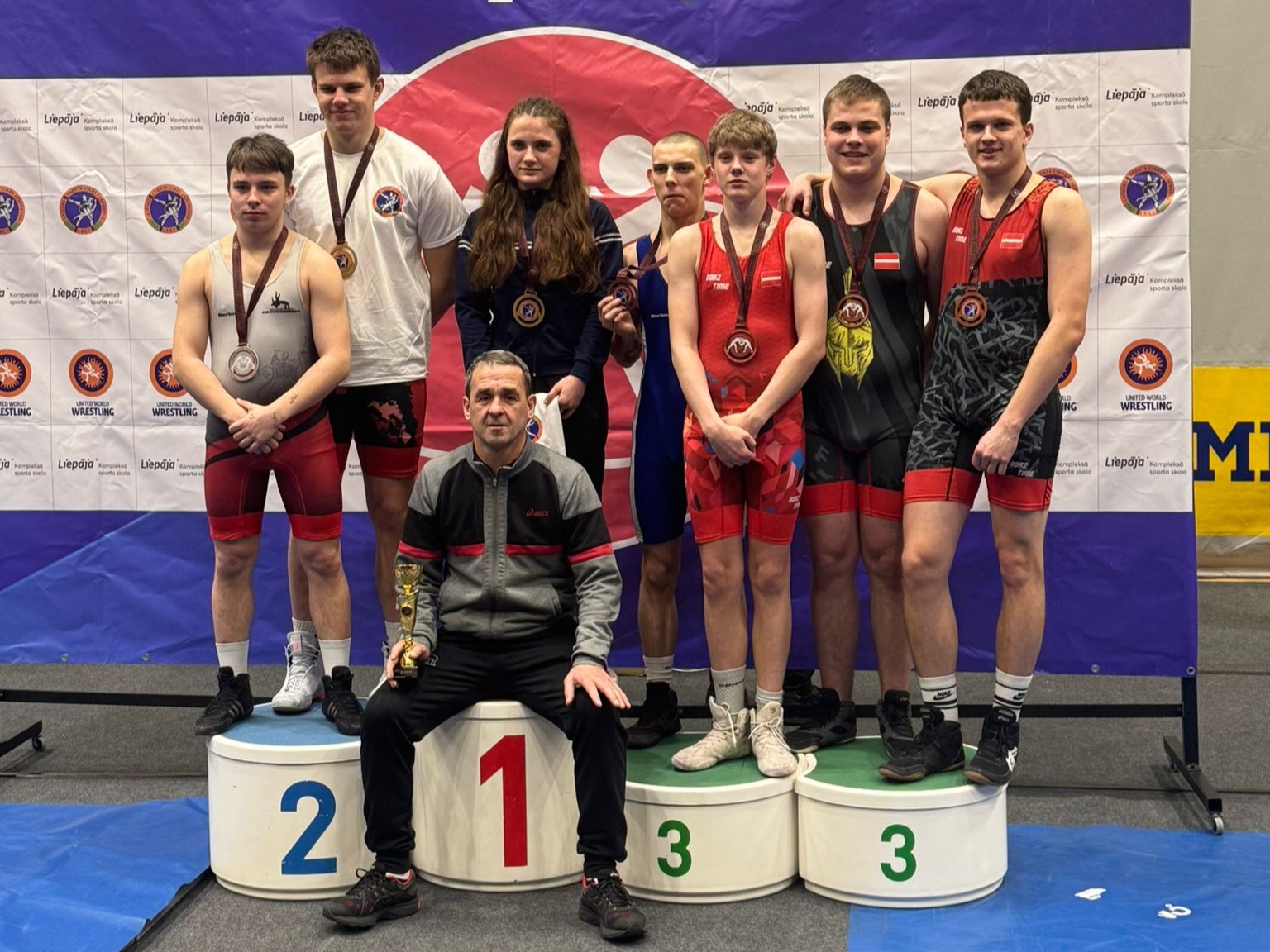 Mūsu cīkstoņi startēja Latvijas čempionātā U-20 vecuma grupā