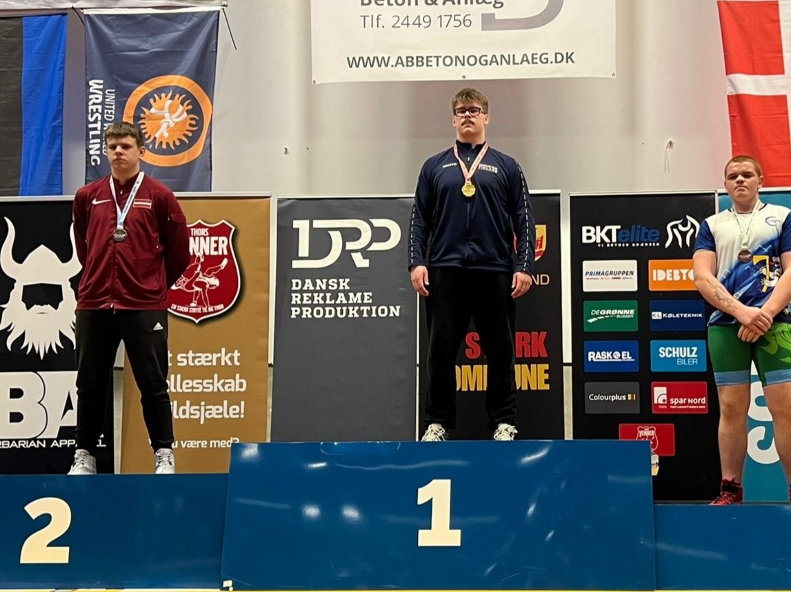 Viesturs Ķiļķens izcīna sudraba medaļu Ziemeļvalstu čempionātā grieķu-romiešu cīņā!